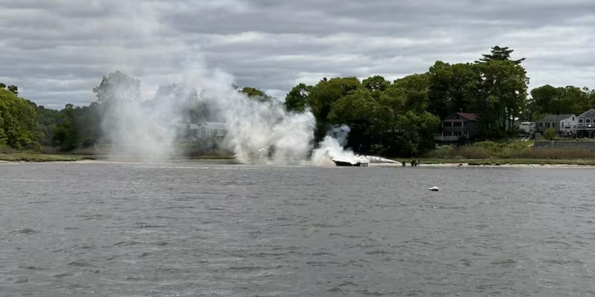 Three Escape by Swimming to Shore After Boat Catches Fire in Wareham