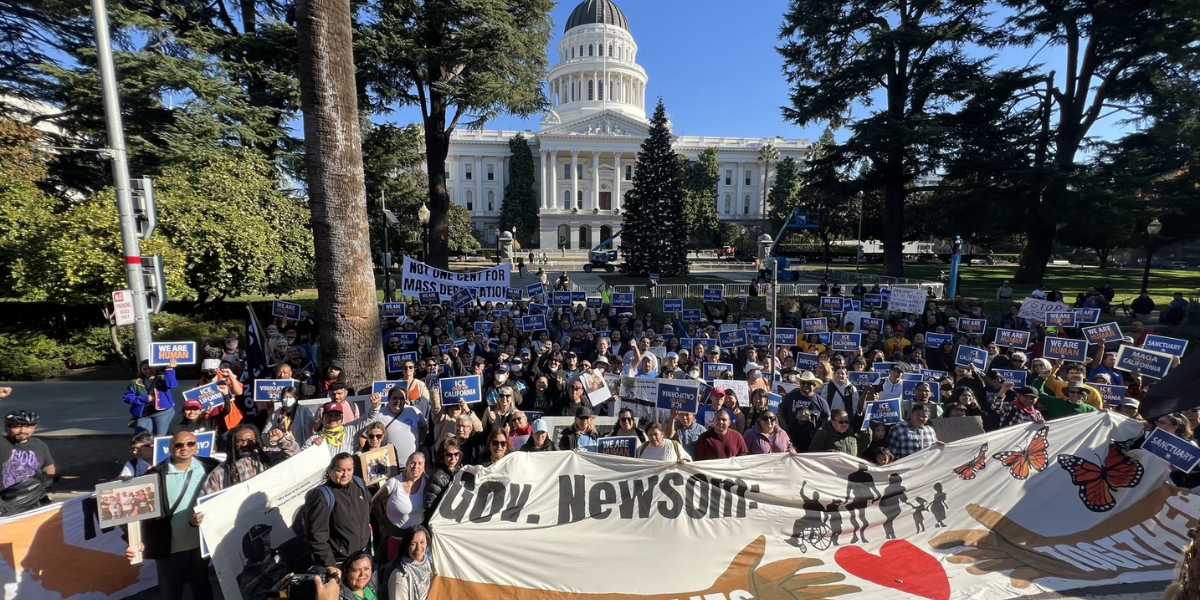 California Capitol Sees Massive Rally as Immigrants and Supporters Protest Trump Administration’s Deportation Arrests