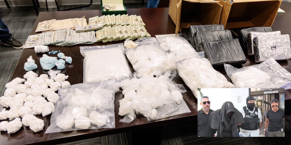 Flagami, Florida – Three Arrested with Over 1 KG of Meth and Cocaine in Drug Trafficking Operation
