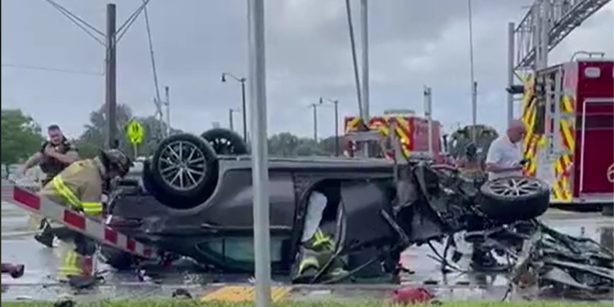 Pompano Beach: Driver Badly Hurt After Brightline Train Slams Into Car