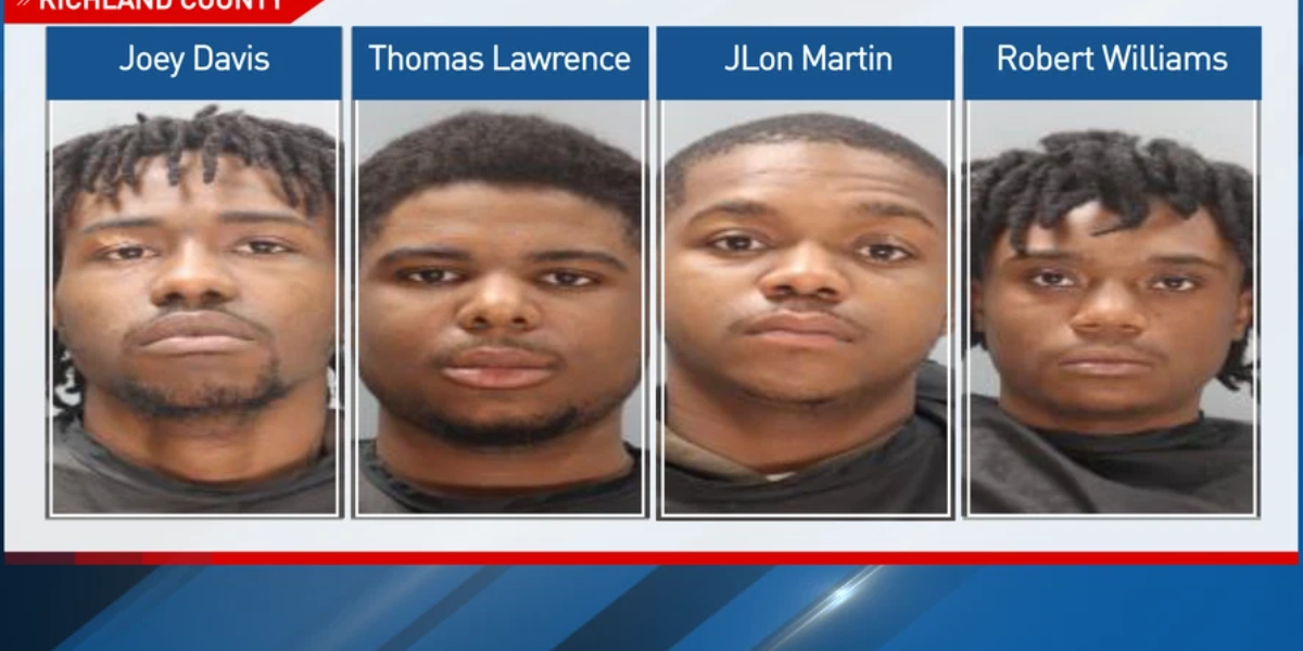 Sheriff's Office Arrests Four in Robbery of Man and 3-Week-Old Baby at Gunpoint