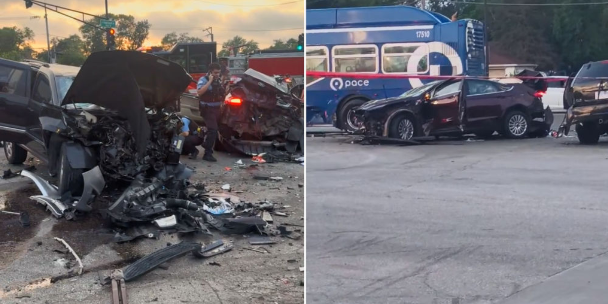 11 Hurt After Police Chase Ends in Crash with Pace Bus in Chicago, Officials Say