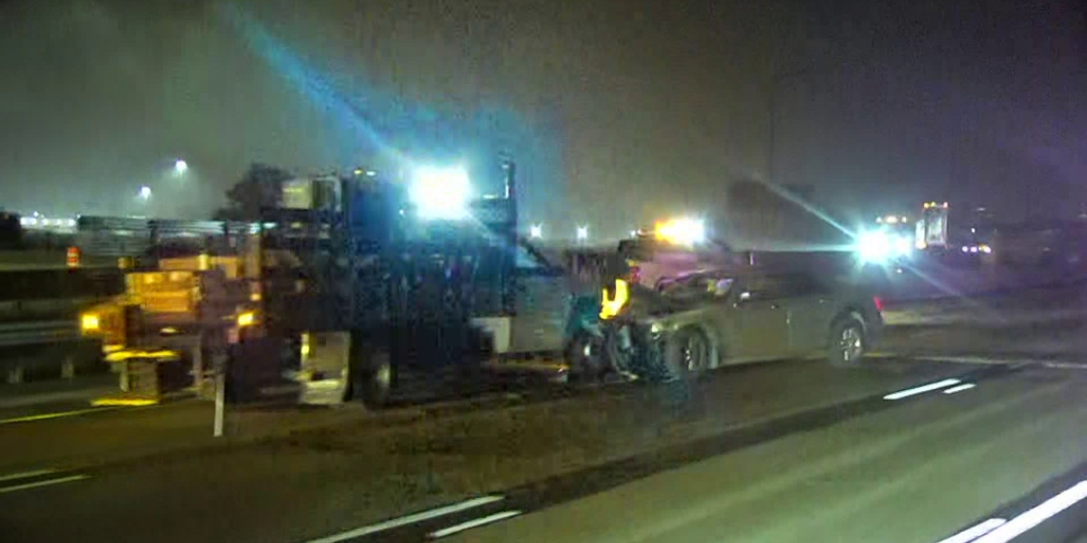 Crash Involving Wrong-Way Driver and IDOT Truck on I-64 Sends 2 to Hospital