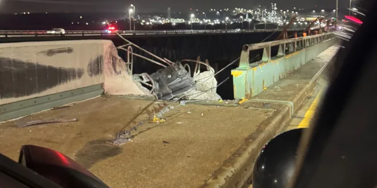 Tractor-Trailer Cab Plunges Off Delaware Memorial Bridge Search Suspended in River