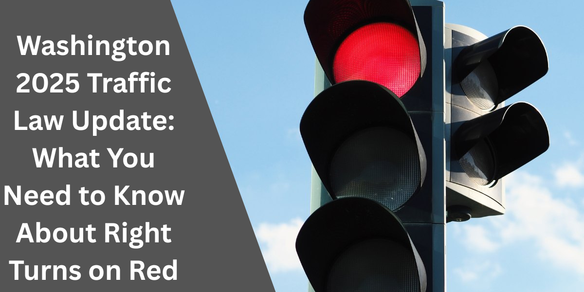 Washington 2025 Traffic Law Update: What You Need to Know About Right Turns on Red