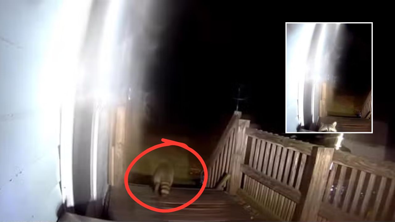 Raccoon Caught on Camera Stealing Package from New York Porch