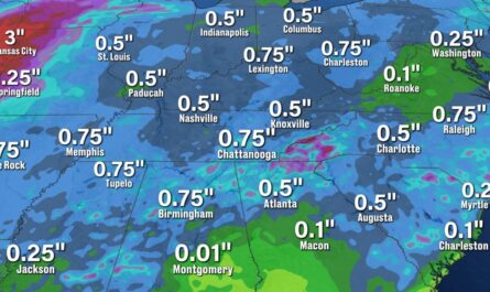 Tennessee Weather Update Thunderstorms Ahead of Cold Front on Wednesday with Cooler Temperatures Following