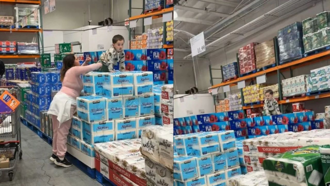 California Mom Faces Backlash Over Toddler Climbing Costco Boxes A Viral Gentle Parenting Debate