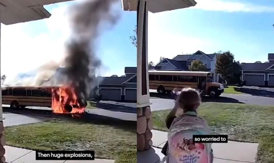 Minnesota Mom’s Quick Thinking Prevents Tragedy in Exploding School Bus Fire in East Bethel