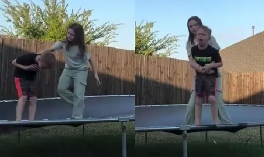 Texas Girl Heroically Saves Brother from Choking During Trampoline Play with Quick Thinking