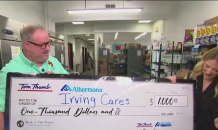 Irving Cares Receives $1,000 Donation to Support North Texas Families Facing Hardship