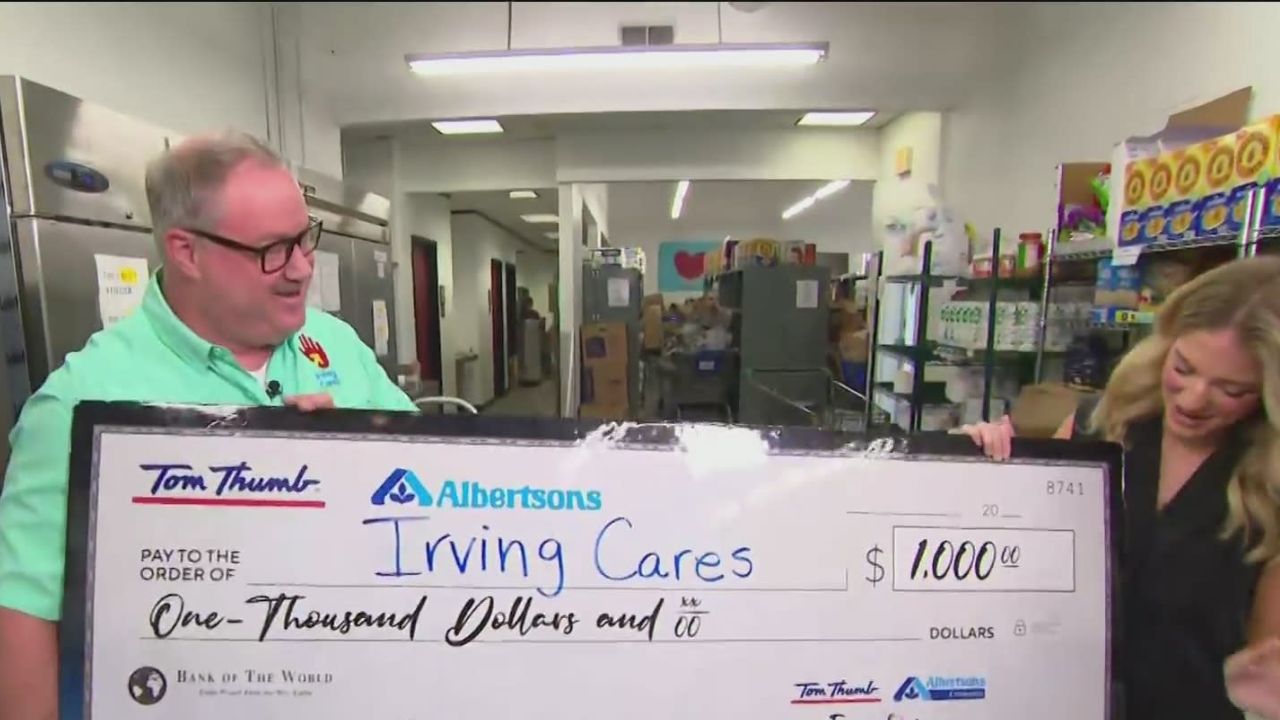 Irving Cares Receives $1,000 Donation to Support North Texas Families Facing Hardship