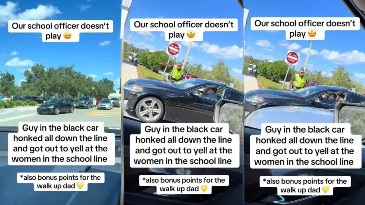Orlando Security Guard Goes Viral for Defending Parents in School Car Line Tantrum