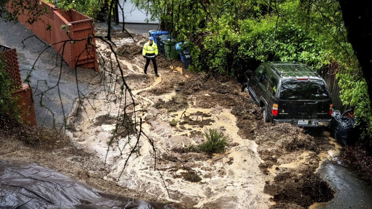 Storm Damage Across Southern California Flooded Streets, Mud Overflow and One Death Reported